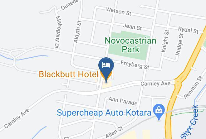 Newcastle - Blackbutt Hotel Maps