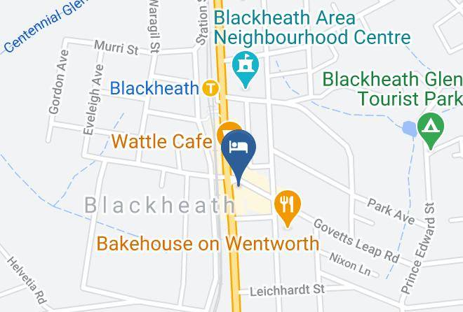 Blue Mountains - Blackheath Holiday Cabins Maps