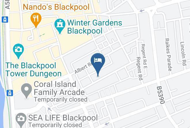 Blackpool - Blackpool Central Hotel Maps
