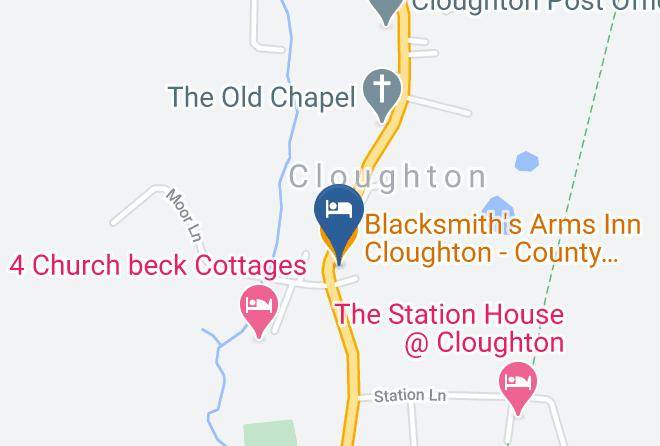 Blacksmith's Arms Inn Cloughton County Inn Scarborough North Yorkshire Map