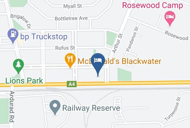 Central Highlands - Blackwater Central Motel Maps