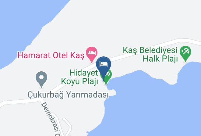 Kas - Blanca Beach Hotel Maps