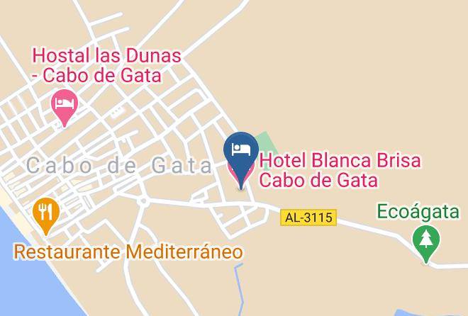 Almeria - Hotel Blanca Brisa Cabo De Gata Maps