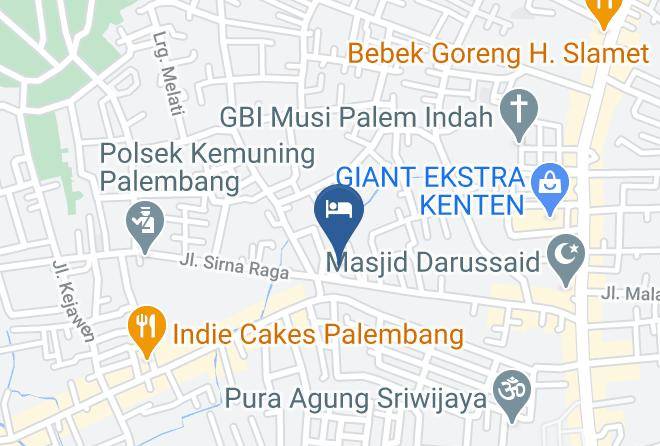 Palembang - Blessing Hotel Maps