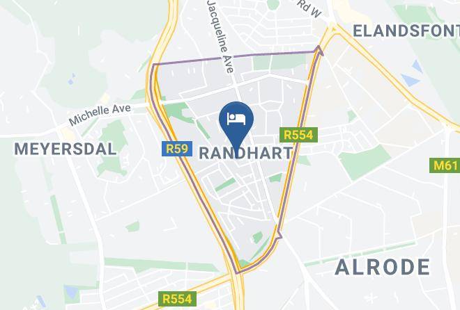 Ekurhuleni - Blessed Toes Self Catering Maps