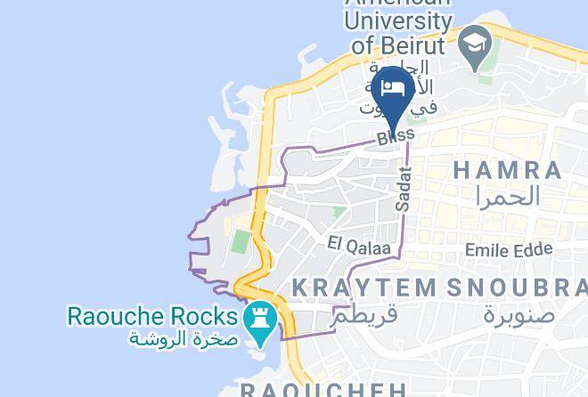 Beyrouth - Bliss 3000 Furnished Studios Maps