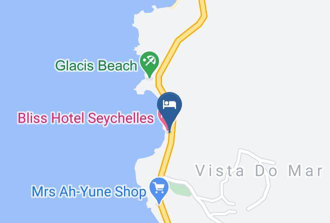 Glacis - Bliss Hotel Seychelles Maps