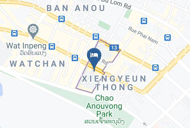 Vientiane - Bloom Hotel And Cafe Maps