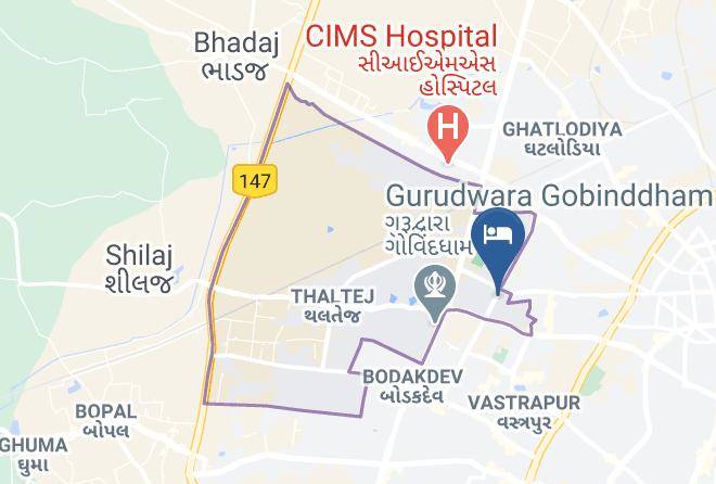 Ahmadabad - Bloom Suites Ahmedabad Maps
