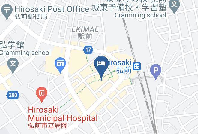 Hirosaki City - Blossom Hotel Hirosaki Maps