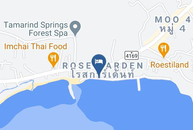 Amphoe Ko Samui - Blu' Beach Bungalows Maps