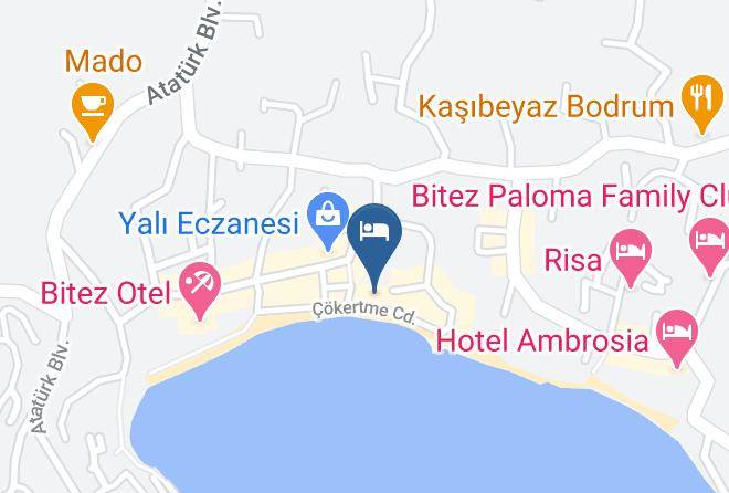 Bodrum - Blue Bay Beach Hotel Bitez Maps