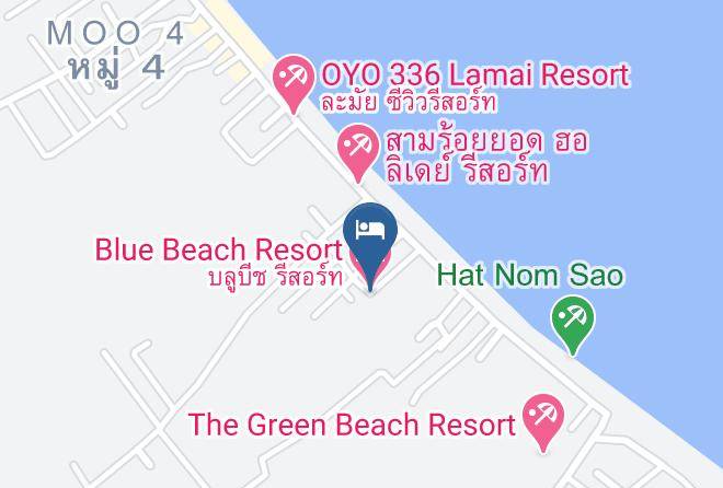 Amphoe Sam Roi Yot - Blue Beach Resort Maps
