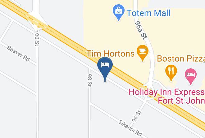 Peace River - Canadas Best Value Inn Fort St John Maps