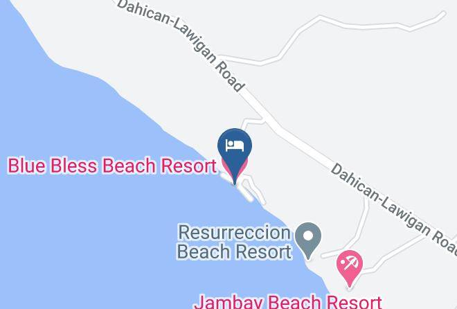 Davao Oriental - Blue Bless Beach Resort Maps