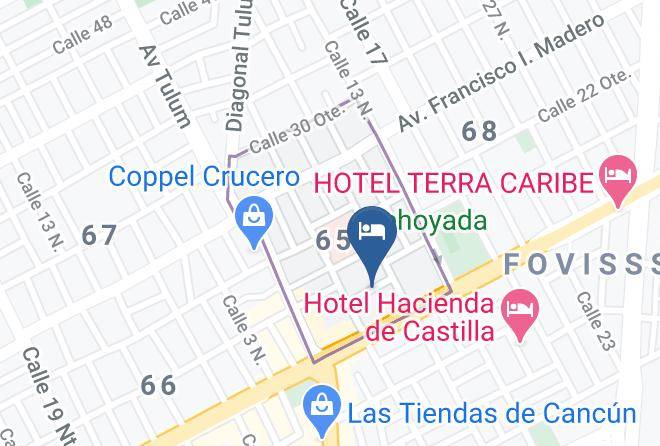 Benito Juarez - Blue Coconut Cancun Maps