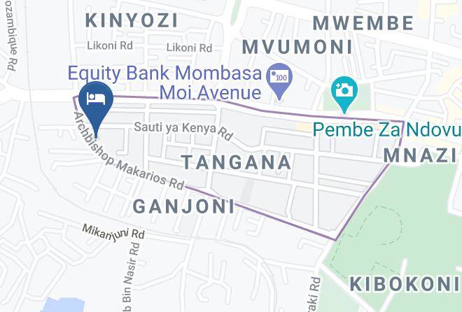 Mombasa - Blue Comforts Hotel Maps