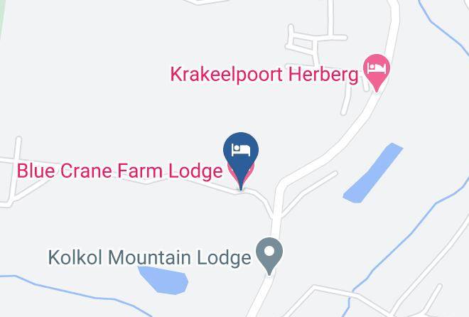 Overberg - Blue Crane Farm Lodge Maps