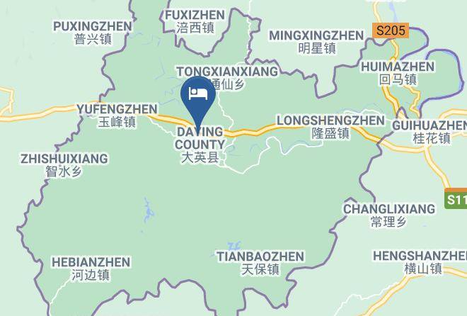 Suining - Blue Diamond Theme Hotel Maps