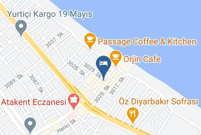 Atakum - Samsun Blue Dolphin Hotel Maps