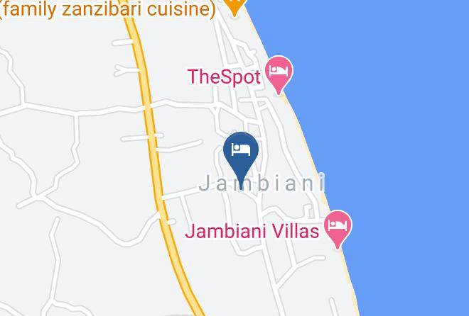 Zanzibar South - Blue Earth Beach Bungalow Maps