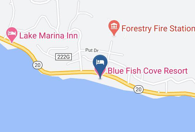 Lake - Blue Fish Cove Resort Maps
