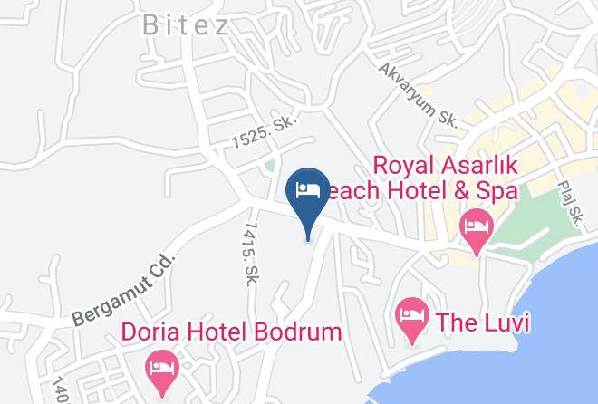 Bodrum - Blue Green Hotel Maps
