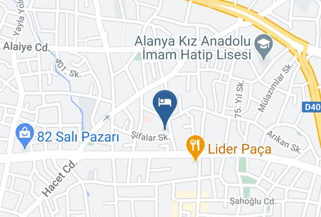 Alanya - Blue Heaven Hotel Turizm Tic Ltd Seti Maps