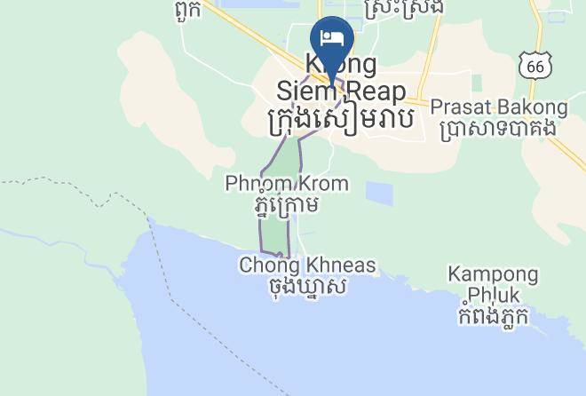 Blue Indigo Yoga Retreat Siem Reap Phnom Penh Karte - Siem Reap - Siem Reab Town