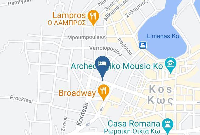 Kos - Blue Lagoon City Hotel Maps