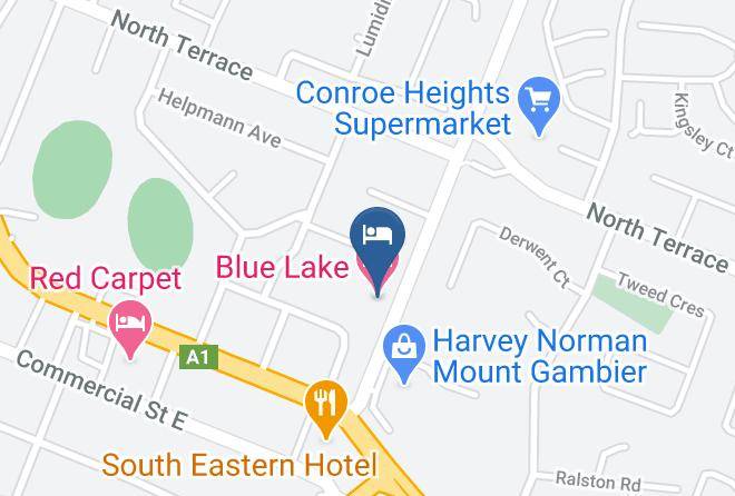 Mount Gambier - Blue Lake Motel Maps