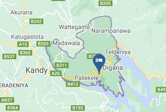 Blue Lotus Guest Kandy Map