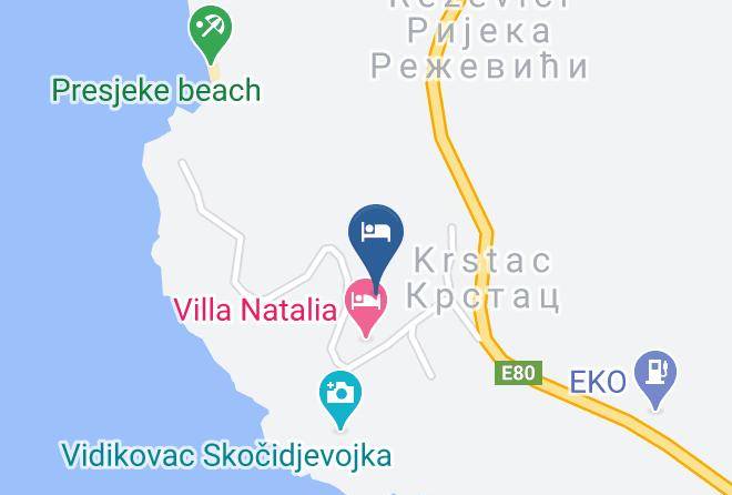 Blue Mediterranean Map