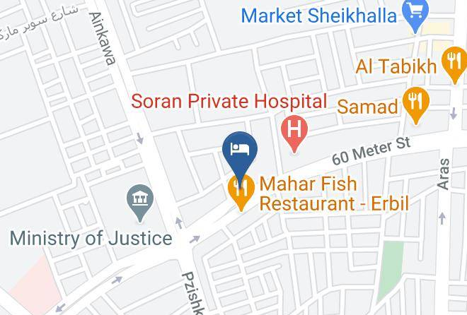 Erbil - Blue Mercury Hotel Maps