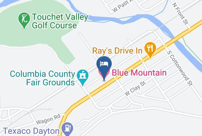Columbia - Blue Mountain Motel Dayton Maps