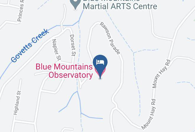 Blue Mountains Observatory Map