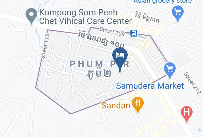 Preah Sihaknuk Town - Blue Ocean Hotel Maps