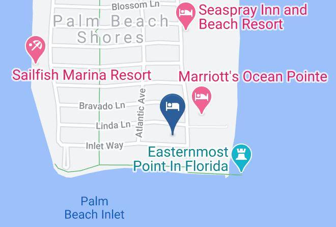 Palm Beach - Blue Ocean Inn Maps