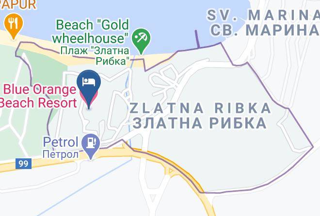 Blue Orange Beach Resort Map