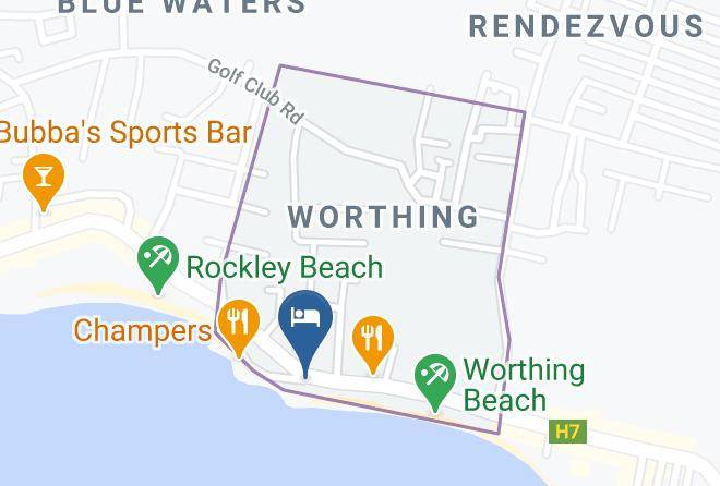 Blue Orchids Beach Hotel Map