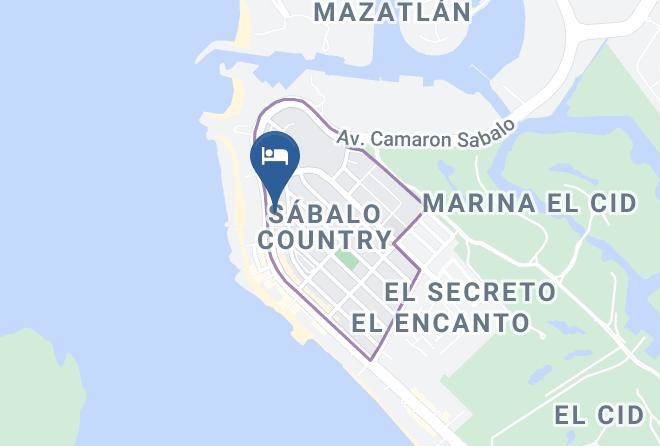 Mazatlan - Blue Pacific Hotel Suites Maps