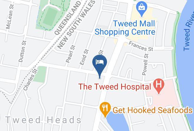 Tweed - Blue Pelican Motel Maps