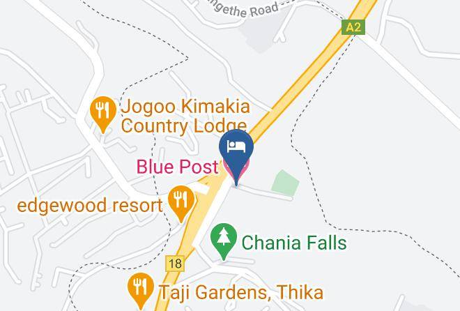 Kiambu - Blue Post Hotel Maps