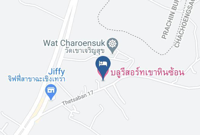 Amphoe Phanom Sarakham - Blue Resort Khao Hin Son Maps
