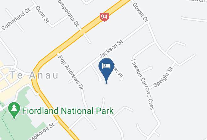 Te Anau - Blue Ridge Boutique B&b Maps