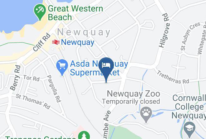 Cornwall - Blue Room Hostel Newquay Maps