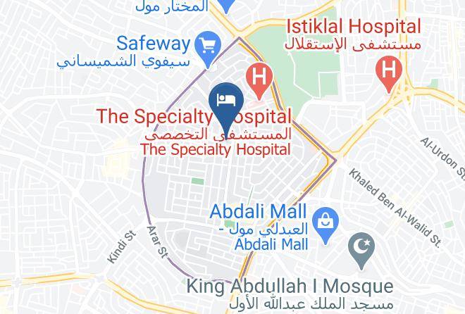 Amman - Blue Rose Hotel Maps