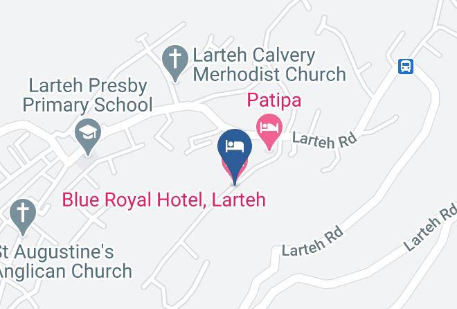 Akuapim North - Blue Royal Hotel Larteh Maps