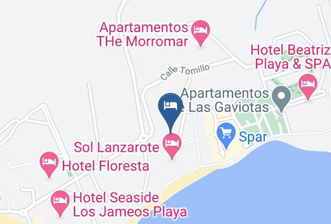 Mar Azul Playa Map