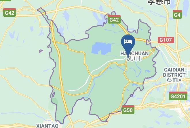 Xiaogan - Blue Sea Blue Sky Hotel Maps